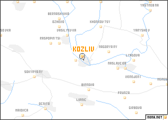 map of Kozliv