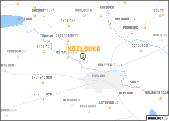 map of Kozlovka