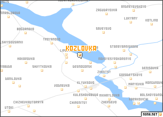 map of Kozlovka