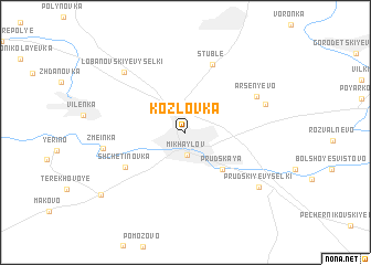 map of Kozlovka