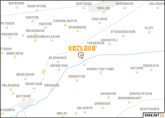 map of Kozlovo