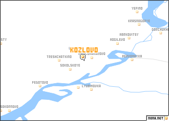 map of Kozlovo