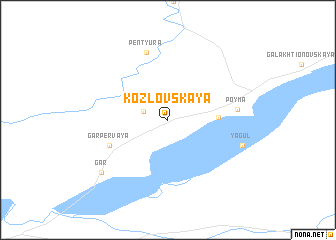 map of Kozlovskaya