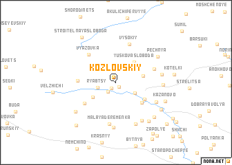 map of Kozlovskiy