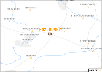 map of Kozlovskiy