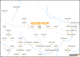 map of Kozonthchi