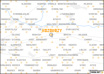 map of Kozovazy