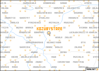 map of Kozuby Stare