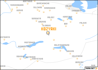 map of Koz\