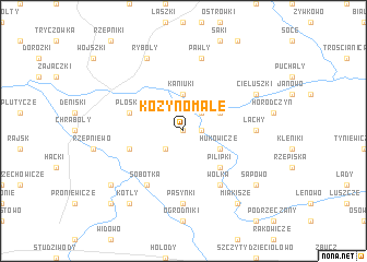 map of Kozyno Małe