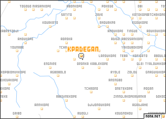 map of Kpadégan