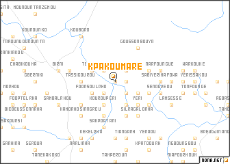 map of Kpakoumaré