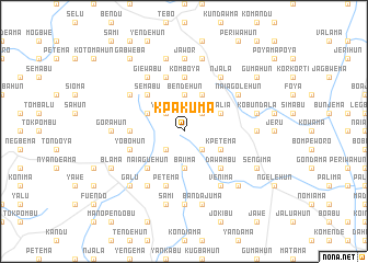 map of Kpakuma