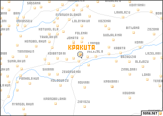 map of Kpakuta