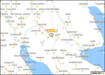 map of Kpali