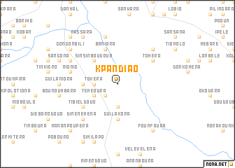 map of Kpandiao