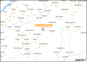 map of Kpangiema