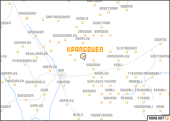 map of Kpangouen