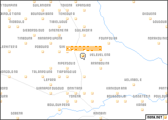 map of Kpanpouna