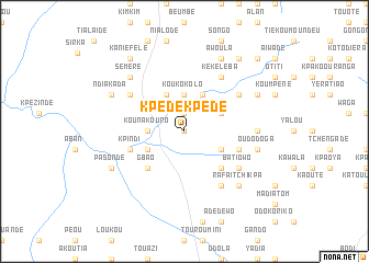 map of Kpèdèkpèdè