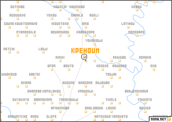 map of Kpéhoum
