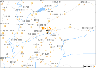 map of Kpese