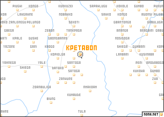 map of Kpetabon