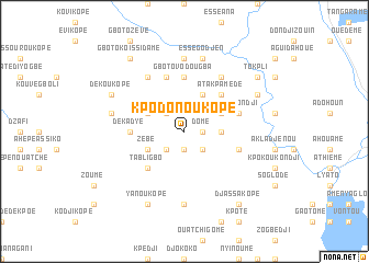map of Kpodonoukopé