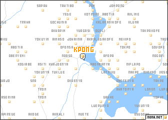 map of Kpong