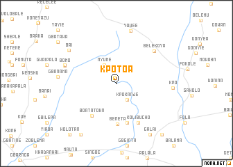 map of Kpotoa