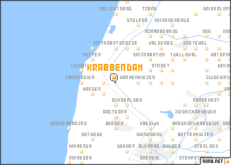 map of Krabbendam