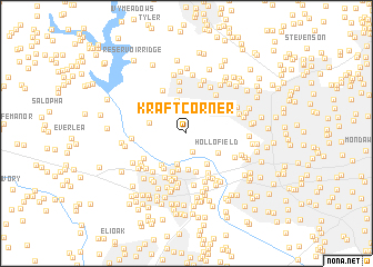 map of Kraft Corner