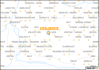 map of Krajanka