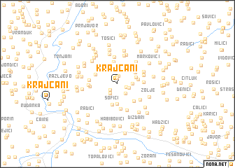 map of Krajčani