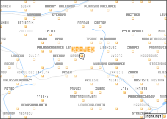 map of Krajek
