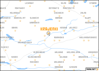 map of Krajenki