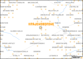map of Krajewo Borowe