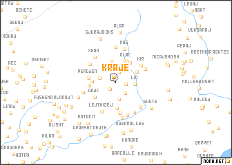 map of Krajë