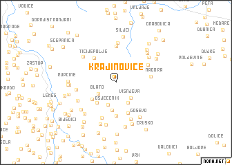 map of Krajinoviće