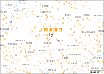 map of Krajisnići