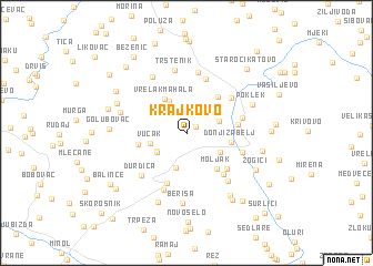 map of Krajkovo