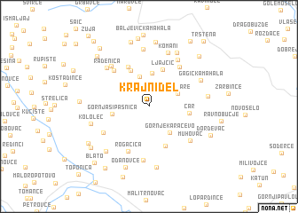 map of Krajni Del