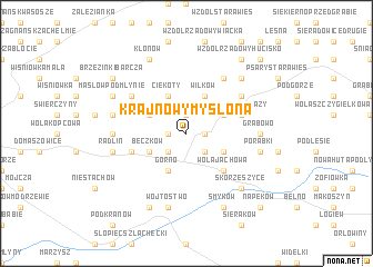 map of Krajno Wymyślona