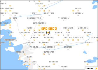 map of Kråkarp