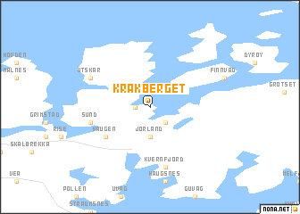 map of Kråkberget