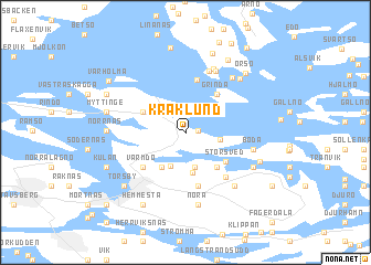 map of Kråklund