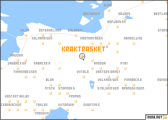 map of Kråkträsket