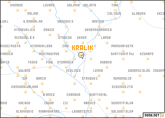 map of Králik