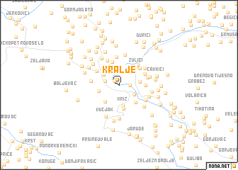 map of Kralje