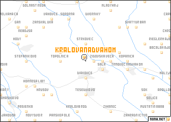 map of Kráľová nad Váhom